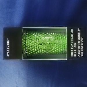 NWT 2023 Starbucks Holiday Bling Green Studded Cold Cup